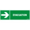 Panneau Evacuation Flèche Droite - Rigide 450x150mm - 4030913