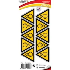 Planche 10 Pictogrammes Triangle 50mm - Danger Cisaillement - 4252087