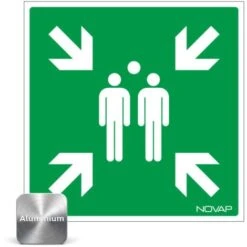 Panneau Point De Rassemblement - Alu 200x200mm - 4010533