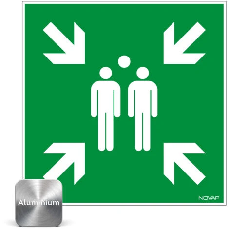 Panneau Point De Rassemblement - Alu 480x480mm - 4010526