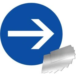 Panneau Sens Obligatoire - Alu Ø300mm - 4010632