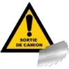 Panneau Danger Sortie De Camion - Alu Triangle 300mm - 4010663