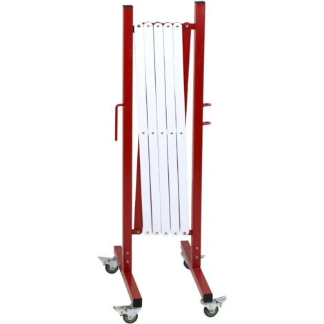 Barrière De Chantier Extensibles Modulable (roulettes En Option) - Rouge/Blanc - 8000226 – Image 2