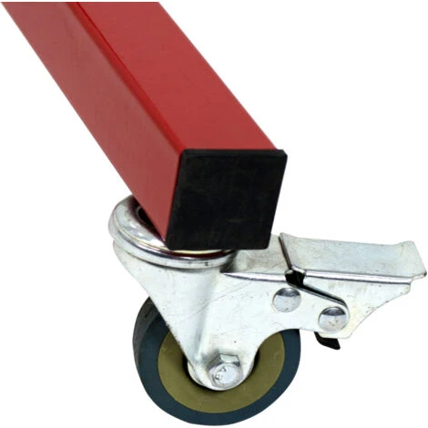 Barrière De Chantier Extensibles Modulable (roulettes En Option) - Rouge/Blanc - 8000226 – Image 4