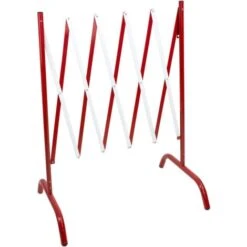 Barrière De Chantier Extensible Droite - Rouge/Blanc - 8000257