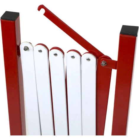Barrière De Chantier Extensible Droite - Rouge/Blanc - 8000257 – Image 3