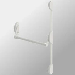 Serrure Barre Antipanique Cross Bar 2 Points Haut Bas DOM Metalux Couleur - Blanc, Dimension - 840 Mm