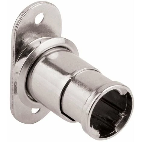 Serrure Droite à Baïonnette 18mm Sans Barillet Comprenant 1 Serrure 1 Rosace Meuble Placard Armoire Tiroir Porte Portail Boîte Aux Lettres Verrou