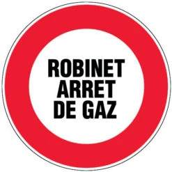 Panneau Robinet Arret Gaz - Rigide Ø180mm - 4042206