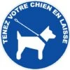 Panneau Obligation De Tenir Son Chien En Laisse - Rigide Ø450mm - 4081045