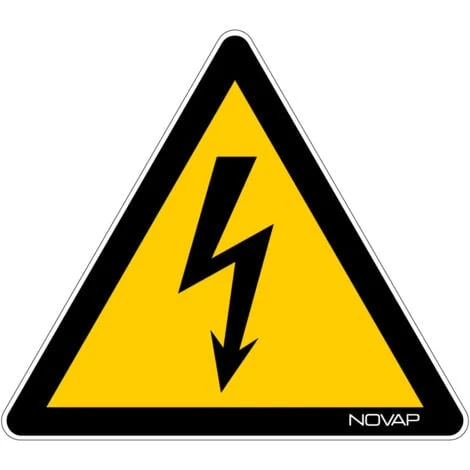 Panneau Danger éléctrique - Rigide Triangle 100mm - 4180083