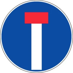 Panneau Voie Sans Issue - Rigide Ø300mm - 4060835