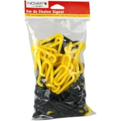 Chaîne Ø 8mm X 5m Jaune/Noir En Sac - SIGNAL - 1185142
