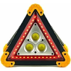 Triangle D'avertissement D'urgence Multifonctionnel – Signal Lumineux De Sécurité, Essentiel Pour Les Accidents De Véhicule/réparation/risque/camping/randonnée Projecteur, Résistant à L'eau, Antichoc