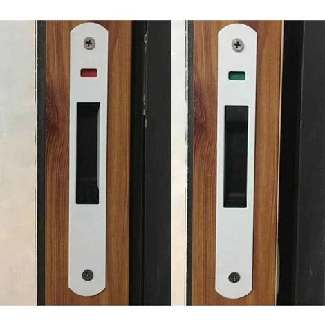 Serrure De Porte Coulissante - Garnitures De Quincaillerie De Verrouillage Simple De Fenêtre De Porte Coulissante En Acier Inoxydable De Ménage – Image 2