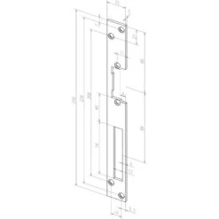 Têtière Plate 250 Mm HZ - EFF - 602102