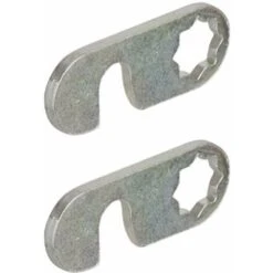 2x Came à Crochet En Acier Zingué 40 X 15mm Pour Batteuse SYMO Serrure Cylindre Noyau Insert Verrou