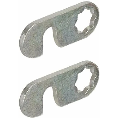 2x Came à Crochet En Acier Zingué 40 X 15mm Pour Batteuse SYMO Serrure Cylindre Noyau Insert Verrou