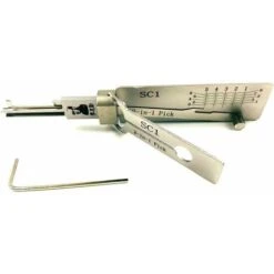 SC1 LiShi Tools 2 En 1 Outils De Crochetage De Serrure Pour Serrurier Professionnel SC1 LiShi Decord Et Pick Set