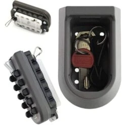 Boîte à Clé Sécurisée à Code - Intérieur Et Extérieur - 10 Combinaisons - En Zinc Et Aluminium - 10,7 X 6,5 Cm