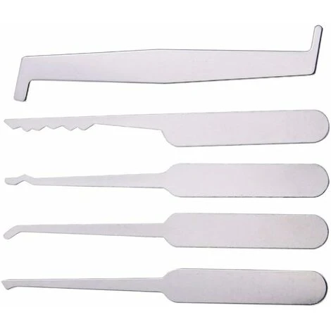 Déstockage Kit D'outils De Crochetage De Serrure Avec Carte De Crédit - Outils De Serrurier Pour Entraînement - Pour Débutant - Noir – Image 3