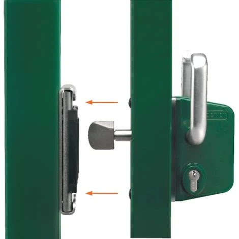 Serrure Portail Coulissant Inox LOCINOX Profil 40 - LSKZ4040 U2L