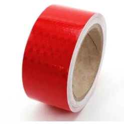 None Bande Réfléchissante Autocollante Rouge 10m X 5cm
