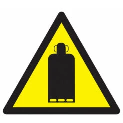 DANGER BOUTEILLE DE GAZ 100x100x100MM NORMASIGN En PS CHOC