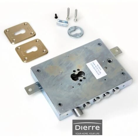 Serrure Dierre Atra NE427D Profil EuropA En Droit Avec EntrA E 70 Mm Pour Portes BlindA Es, Loquet RA Versible Droit Mm 151x206