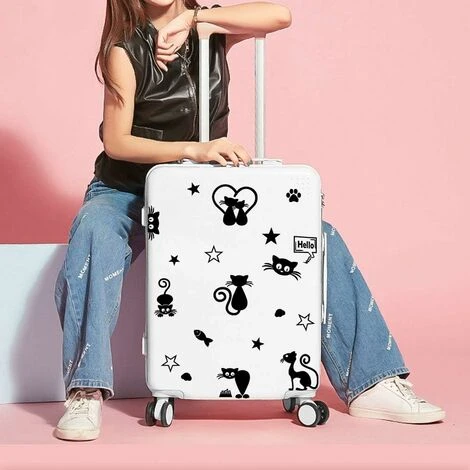 Autocollants Muraux De Chat Mignon, Autocollants D'interrupteur De Lumière De Chat, Autocollants Muraux De Dessin Animé De Chat Noir Pour Interrupteur D'éclairage Ou Autocollants Muraux De Prise Auto- – Image 5