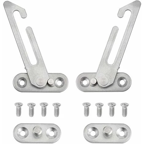 Lot De 2 Entrebâilleurs De Fenêtre UPVC En Acier Inoxydable 304 Avec Crochets Pour Fenêtre De Gauche Et De Droite