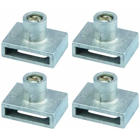 4x Goupille De Guidage Avec Vis De Réglage Pour Tringle De Fermeture Pivotante Centrale Serrure Meuble Tiroir Casier Armoire Bureau Tige