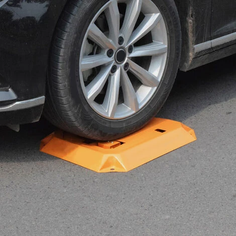 Barrière De Parking Verrouillage De Stationnement Pliable Avec 3 Clés Anse De Stationnement En Acier Robuste Support De Stationnement Stable HENGMEI – Image 4