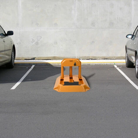 Barrière De Parking Verrouillage De Stationnement Pliable Avec 3 Clés Anse De Stationnement En Acier Robuste Support De Stationnement Stable HENGMEI – Image 5