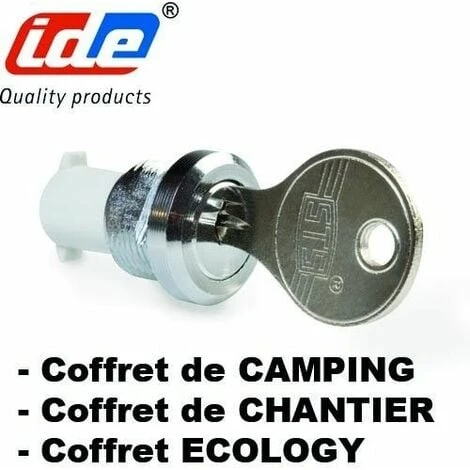 Serrure Avec Clé Pour Coffret Ecology, CAMPING Ou CHANTIER – Image 2