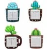 Cactus Creative Switch Cover Lumineux Socket Switch Stickers Muraux Décoratifs 4 Pcs