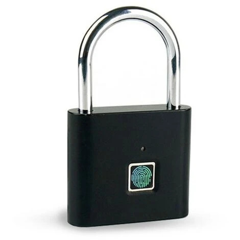 Serrure à Empreinte Digitale, 1 Pièce Argent Déverrouillage Portable, Serrure Intelligente, Serrure Biométrique Sans Clé Pour Les Sacs à Dos, Les Vélos, Les Casiers D'école, Les Casiers De Gymnase, Et – Image 2