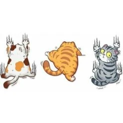 Autocollants De Voiture Chat Drle, Dessin Animé 3D Animaux Chat Chaton Autocollants Bricolage Voiture Tuning Autocollants Chat Fenêtre Autocollants étanche PVC Chat Autocollants Chaton Stickers Murau