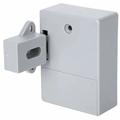 Serrure D'armoire Intelligente 125KHz, Ouverture De Carte RFID électronique Pour Bibliothèques De Sauna, Usines Et Bureaux De Garde-Robe - Sans Perceuse(Gris)