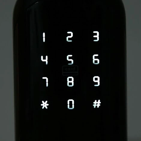 Serrure De Porte Intelligente à Clavier Serrure électronique Avec Poignée à Empreinte Digitale Serrure De Porte à Pêne Dormant Pour Bureau à Domicile Appartement Hôtel – Image 4