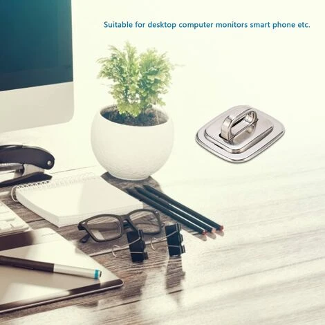 Plaque De Base D'ancrage De Sécurité, En Alliage De Zinc, Antivol, Base D'ancrage De Sécurité, Serrure D'ordinateur, Plaque Fixe, Support De Bureau, Accessoire D'ancrage Pour Ordinateurs Portables, Ta – Image 2