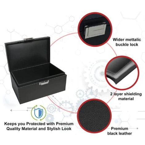 Boîte Faraday Extra Large Pour Clés De Voiture Cage Antivol RFID Pour La Sécurité De Voiture Boîte De Rangement Pour Clés – Image 3