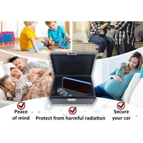 Boîte Faraday Extra Large Pour Clés De Voiture Cage Antivol RFID Pour La Sécurité De Voiture Boîte De Rangement Pour Clés – Image 4