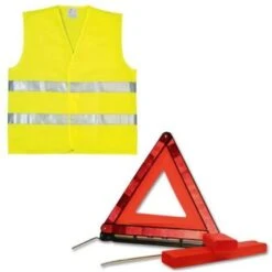 Kit GILET + TRIANGLE DE SIGNALISATION