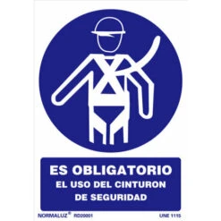 Signal PVC Obligatoire à Ceinturon Sécurité 21 x 30