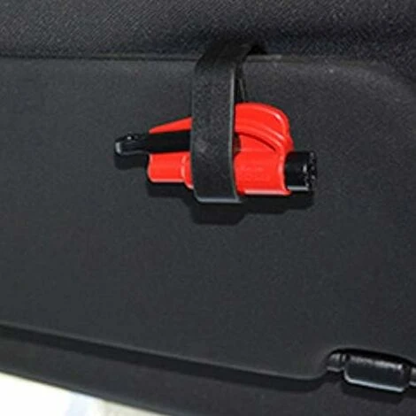 5Pcs Mini Safety Hammer With Keychain, Window Breaker Seat Belt Cutter Safety Emergency Survival Tool (Red) – Image 5